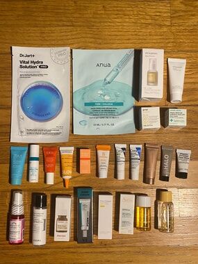 25Pc Skincare Lot - Face Masks & Minis, ANUA, Tula, MORE